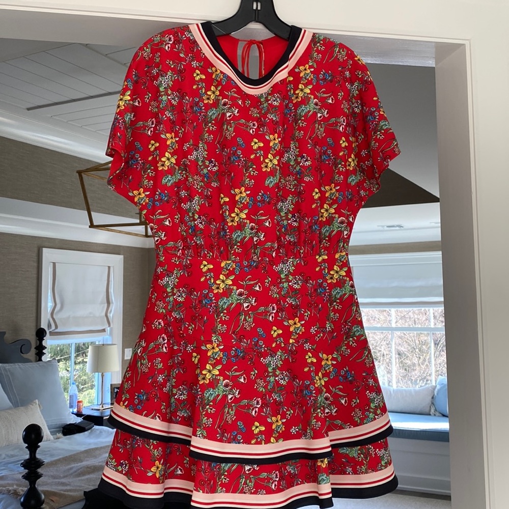 Alice and Olivia short flutter dress